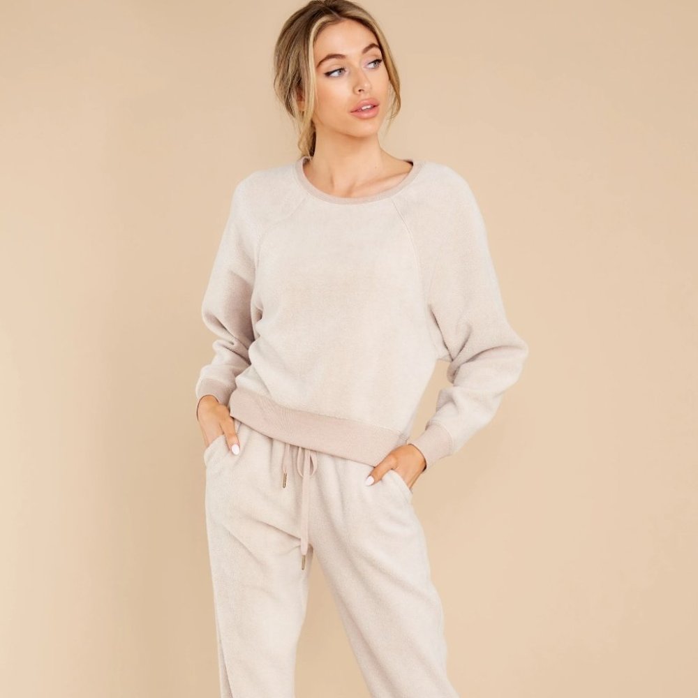 Z Supply Sleep Over Pullover Jogger Set Birch